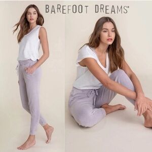 Barefoot Dreams Purple cotton jogger pants
